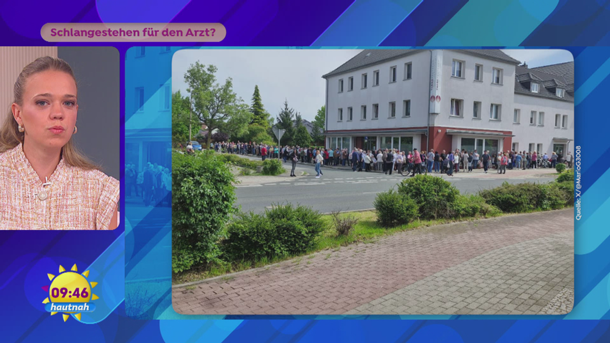 Schlangestehen für den Arzt?