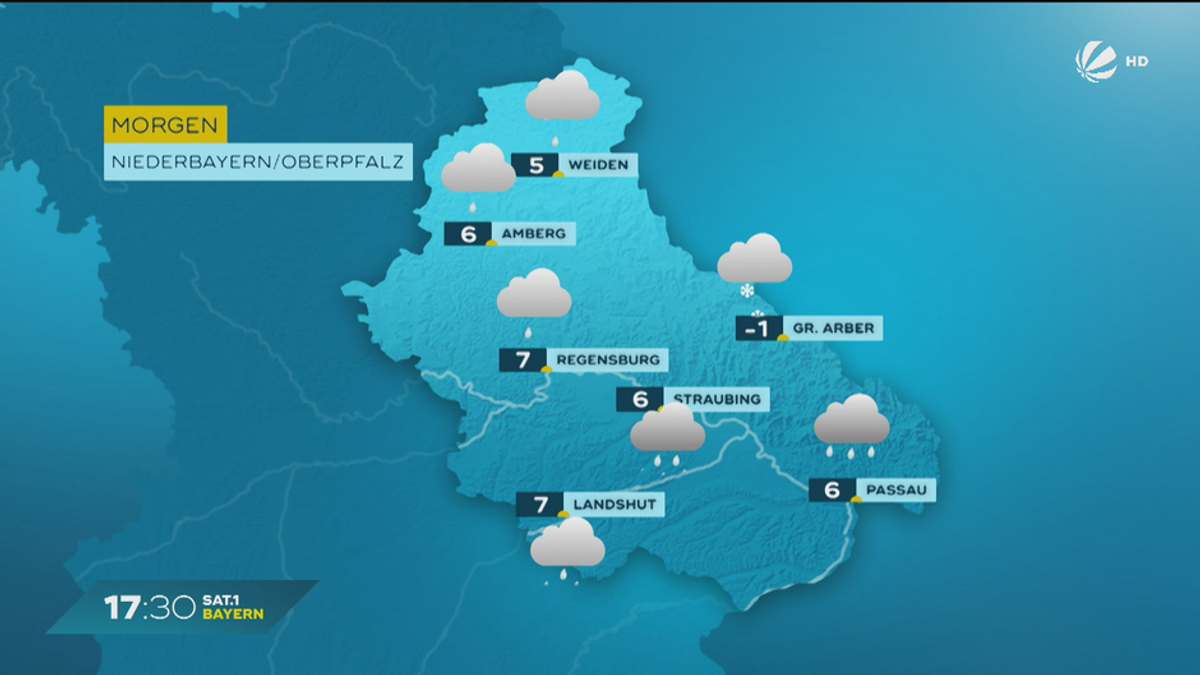 Das Bayern-Wetter vom 12.03.2025: Bewölkt mit Regen