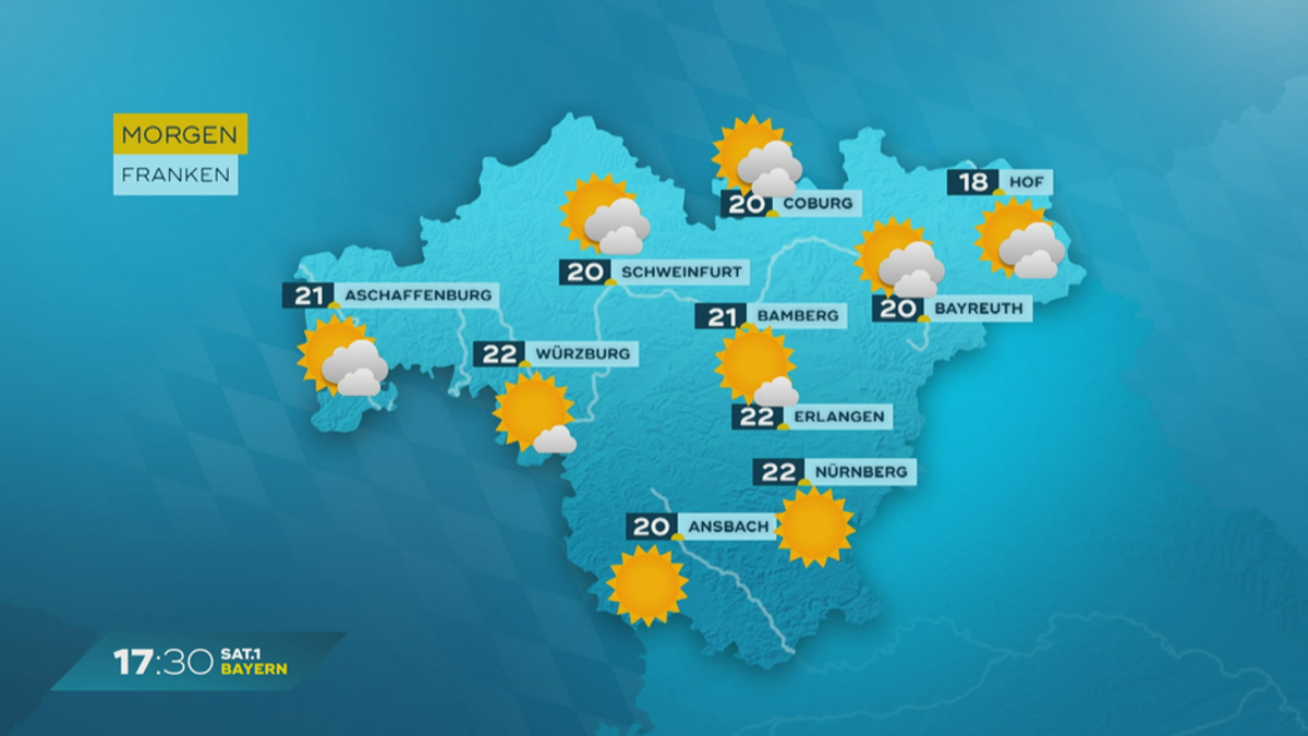 Das Bayern-Wetter vom 11.04.2024: Warm zum Wochenende