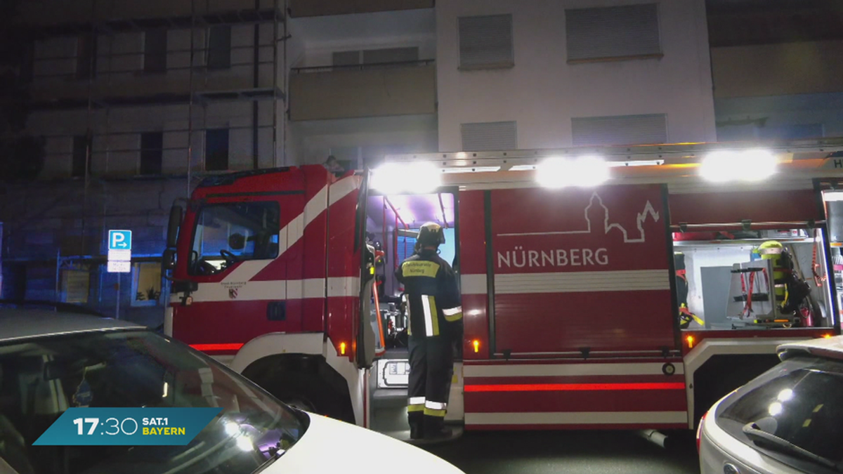 Brand in Wohnung: Nürnberger Polizeibeamte retten Seniorin