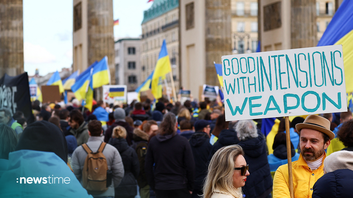 Solidarität für die Ukraine: Deutschland geht auf die Straßen