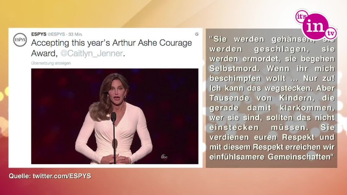 Caitlyn Jenner: Tränenreicher Auftritt bei Espy-Awards