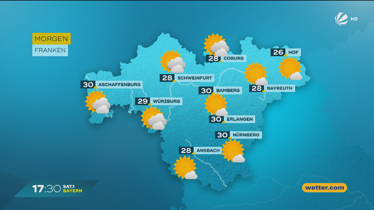 Das Bayern-Wetter vom 04.07.2025: Hitzewelle vorbei?
