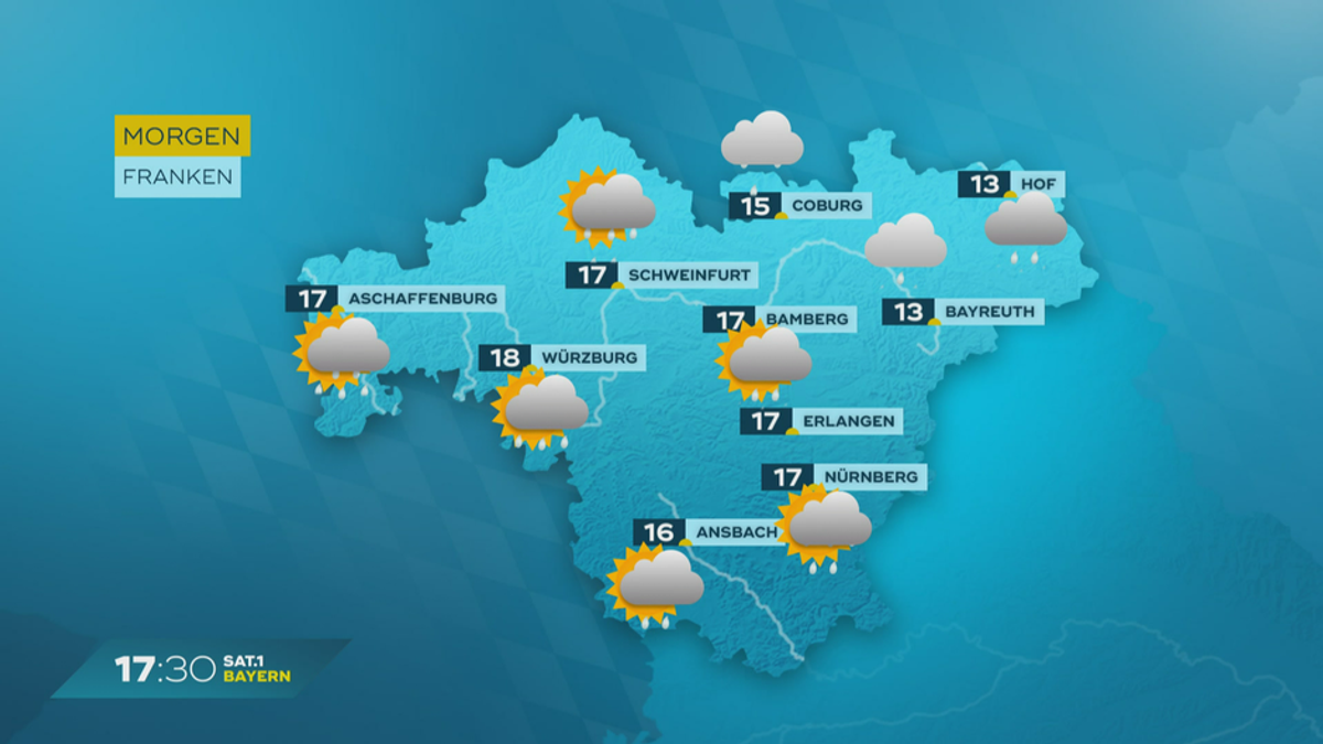 Das Bayern-Wetter vom 06.05.2024: Regen in Bayern