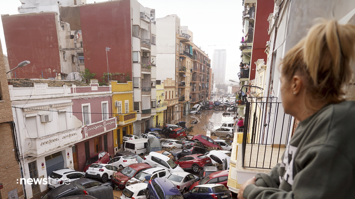 Historisches Unwetter: Extreme Regenfälle führen zu Überschwemmungen in Spanien