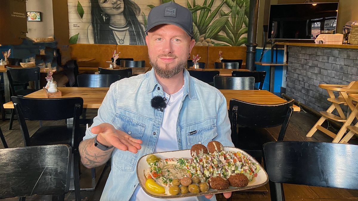 Thema u.a.: Frank Schirmacher testet Falafel in Frankfurt