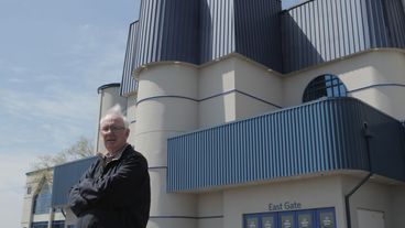 Das Senkloch vor dem Krankenhaus