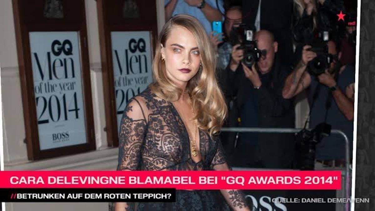 Cara Delevingne blamiert sich bei den GQ Awards 2014