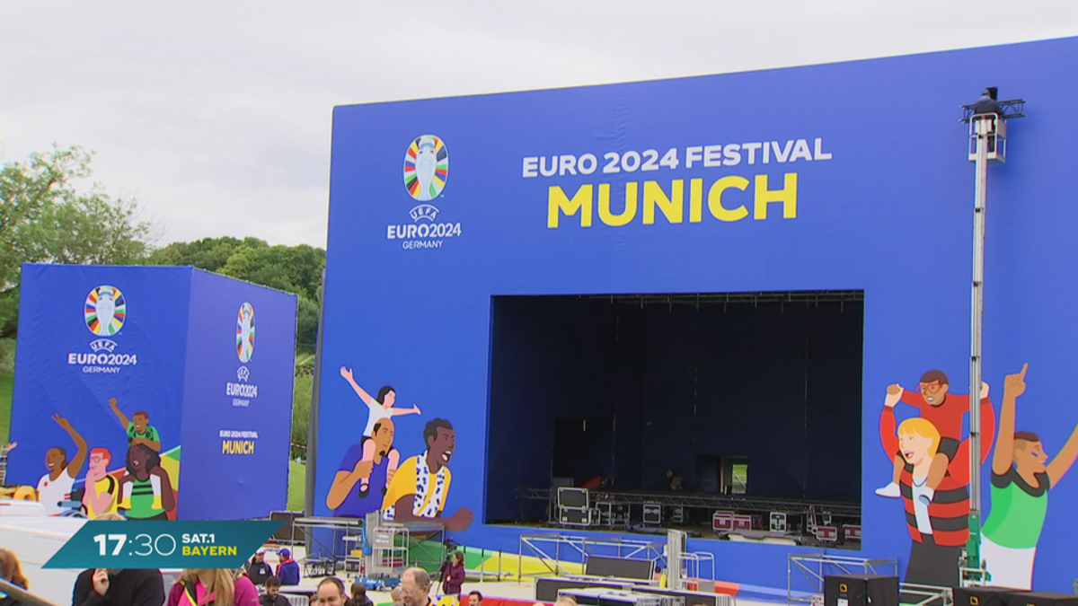 Fußball-EM in Bayern: Fanzone im Olympiapark München