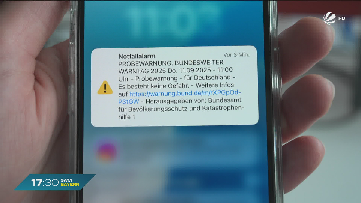 Warntag in Bayern: Sirenen und Handys geben Probealarm