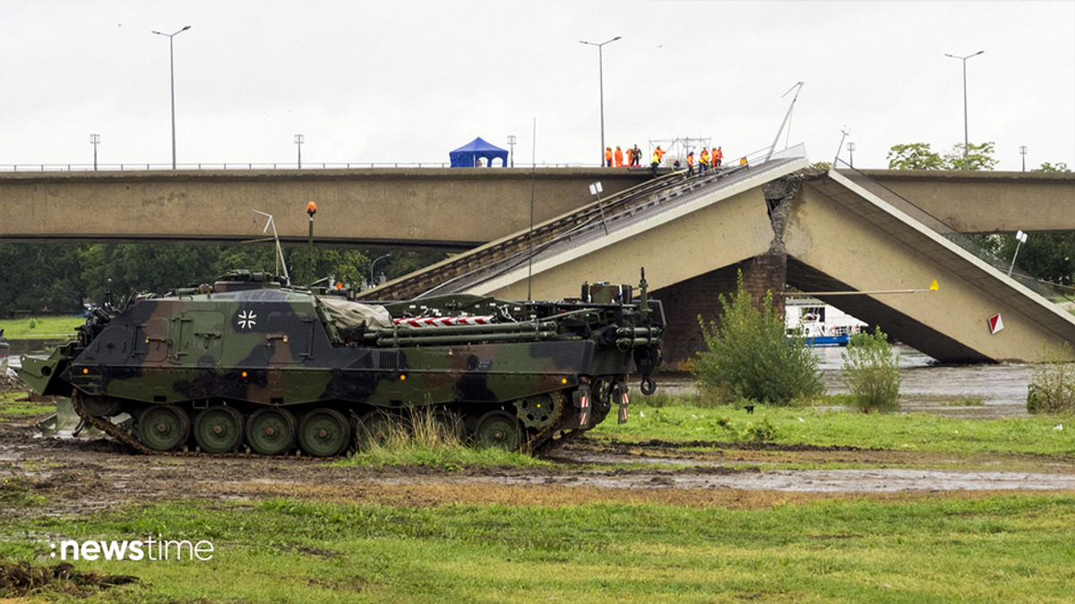 Zusammenbruch der Carolabrücke in Dresden: Bundeswehr rückt zum Einsatz an