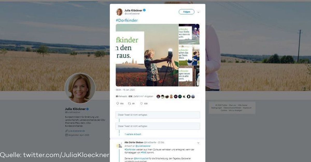 Agrarministerin Klöckner startet "Dorfkinder"-Kampagne - und erntet Spott