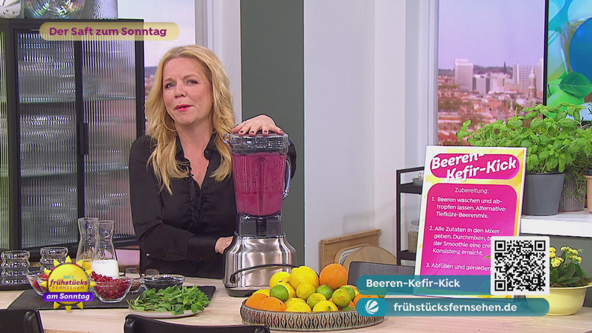 Der Saft zum Sonntag: Beeren-Kefir-Kick