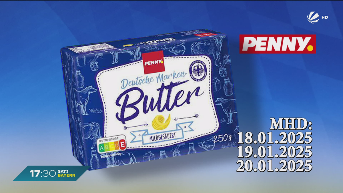 Rückruf von “Penny Deutsche Markenbutter”: Kleine Metallteile in Produkt