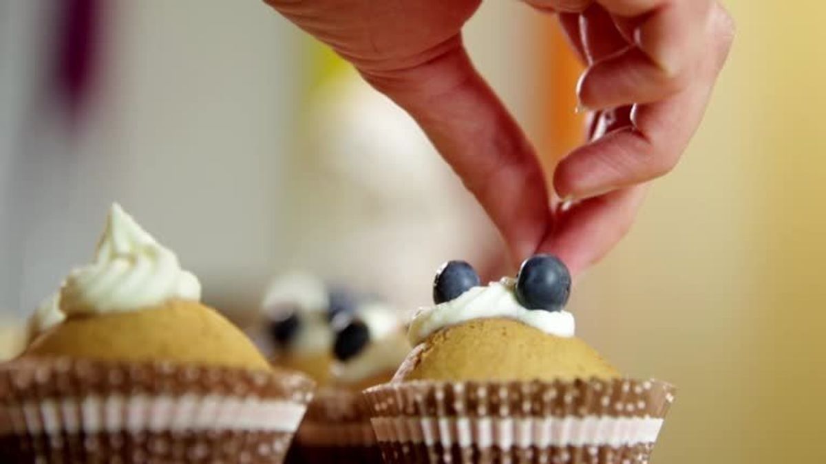 Blaubeer-Cupcake: Das Rezept zum Nachbacken