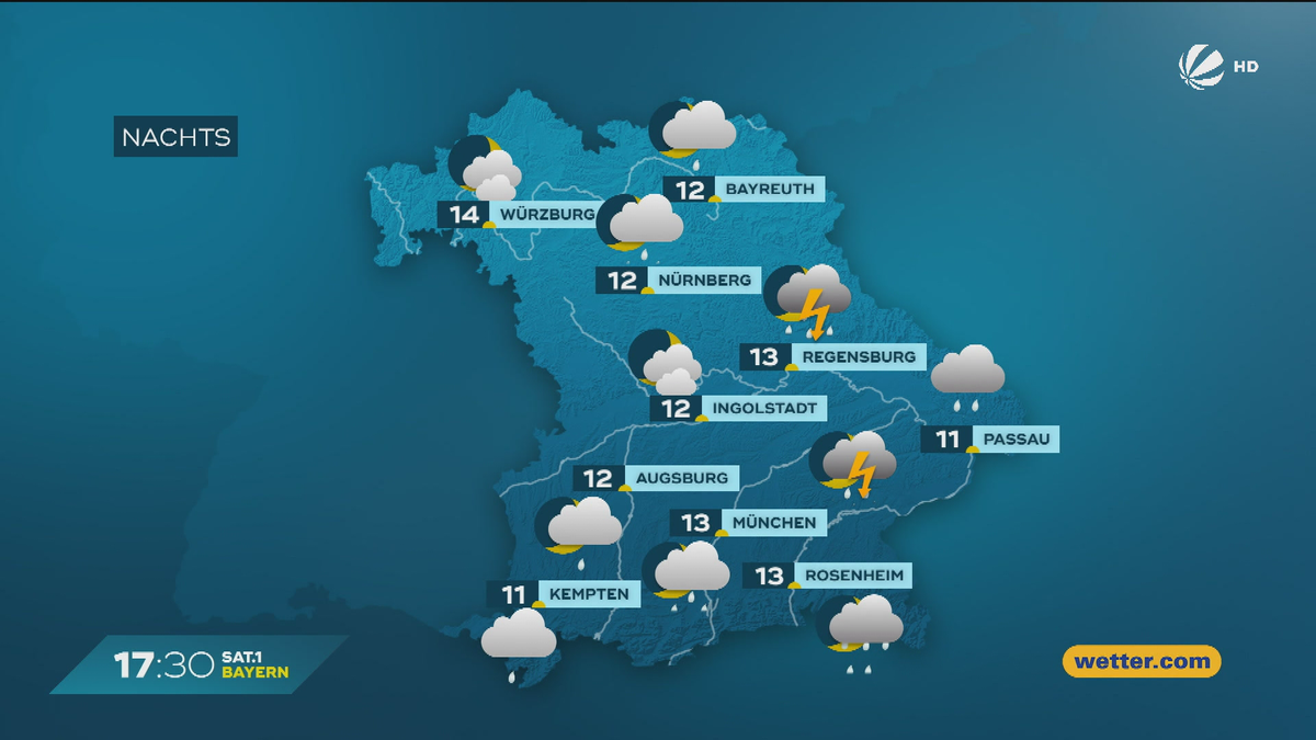 Das Bayern-Wetter vom 16.07.2025: Wechselhaftes Wetter in Bayern