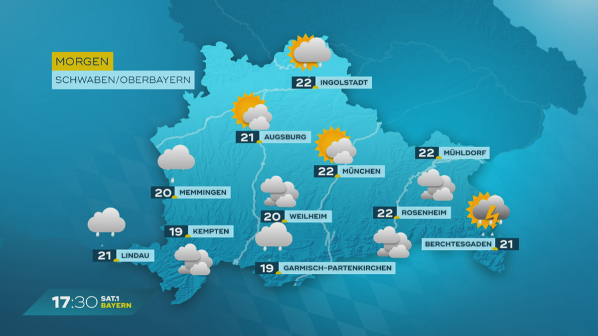 Das Bayern-Wetter vom 12.07.2024: Sonniges Wochenende in Bayern?