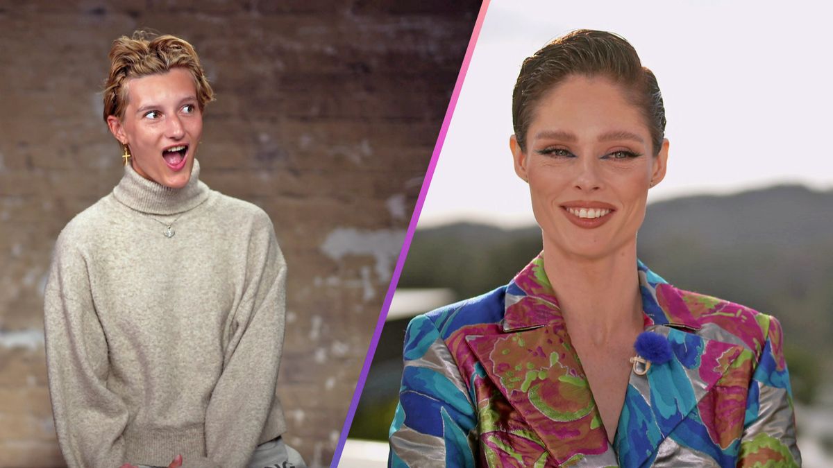 Die Models trauen ihren Augen nicht: Coco Rocha steht plötzlich in der Villa