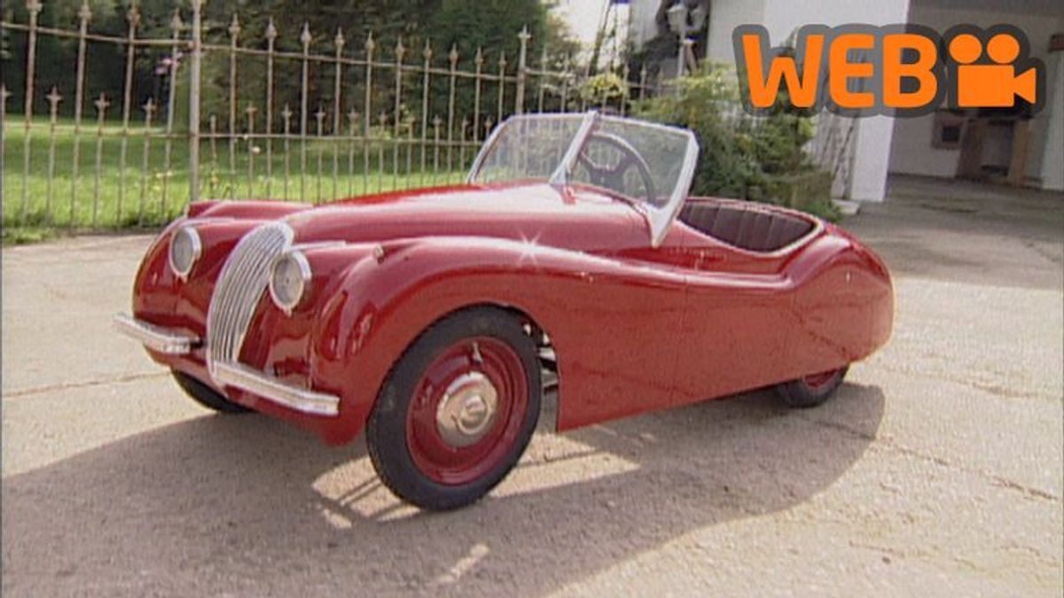 Jaguar XK 120 als Tretauto