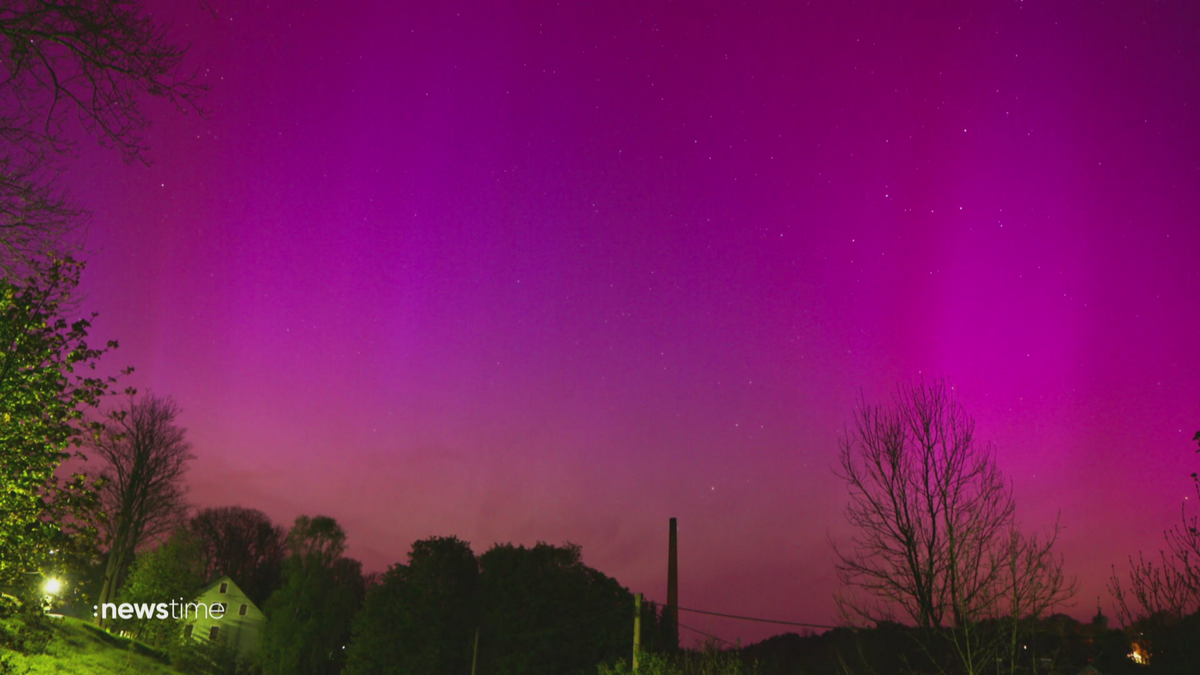 Polarlichter über Deutschland: Gewaltiger Sonnensturm färbt den Himmel bunt