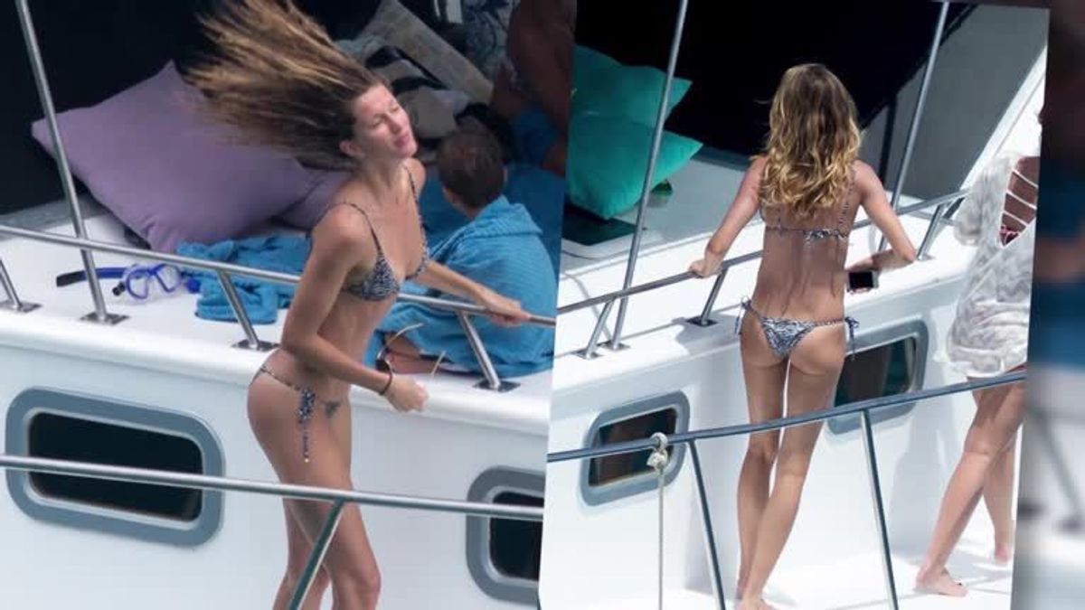 Gisele Bündchen zeigt ihre Top-Figur beim Yacht-Urlaub