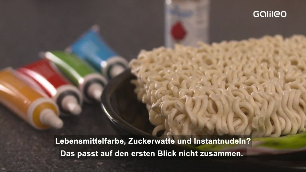 Rezept: Süße Regenbogen-Ramen-Nudeln