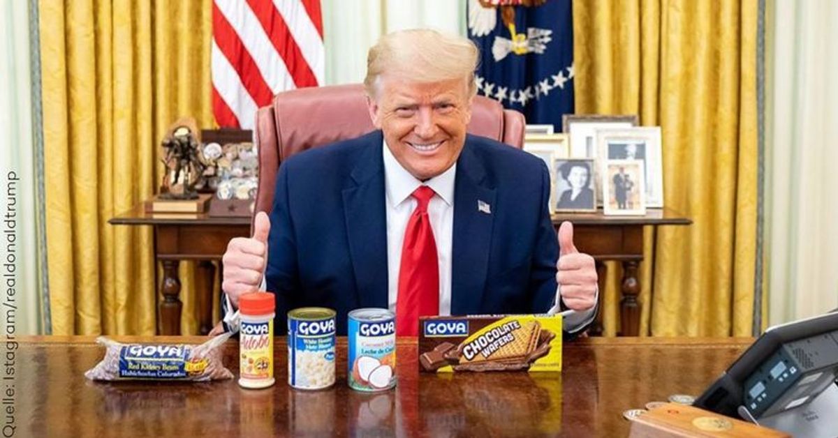 Wieder Ärger für Trump: Präsident wirbt für Goya-Produkte