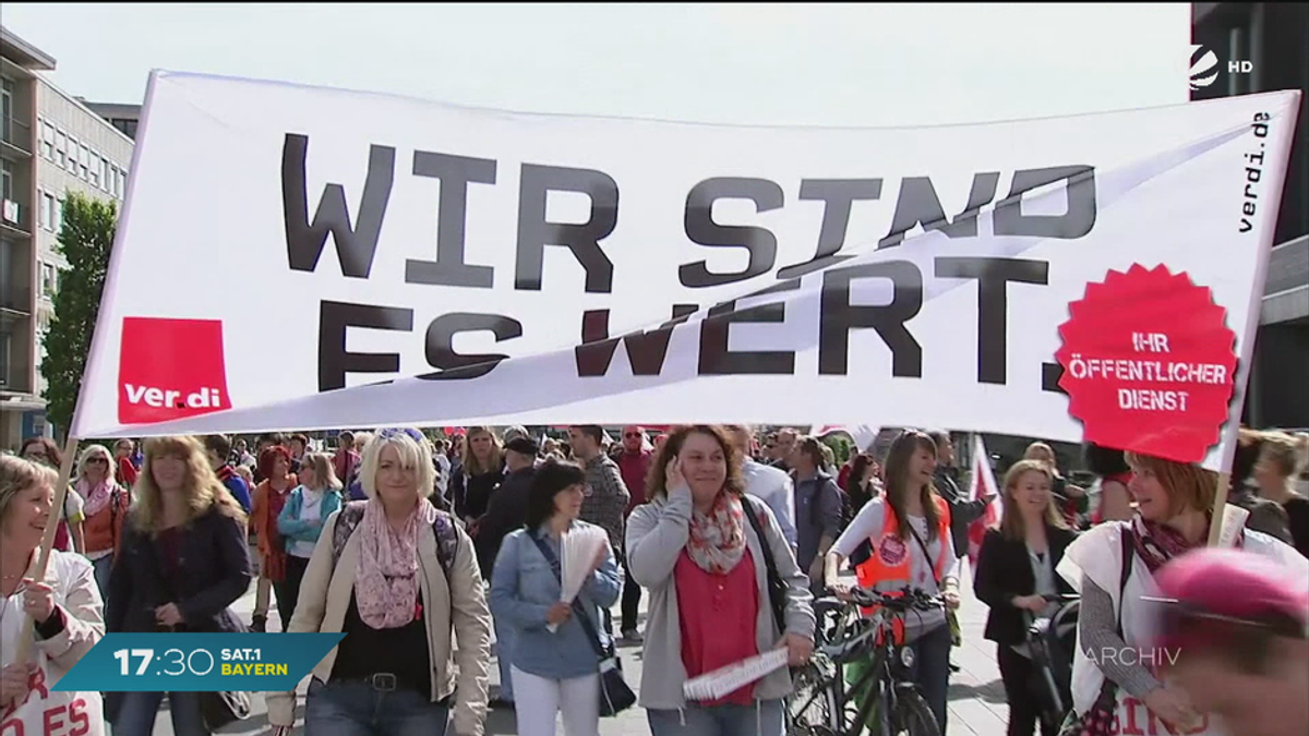 Warnstreiks gehen weiter: Öffentlicher Dienst in Bayern betroffen