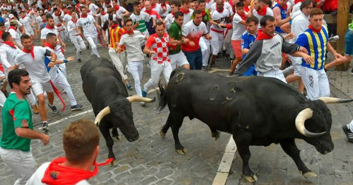 Auf die Hörner genommen: Verletzte bei Stierhatz-Auftakt in Pamplona