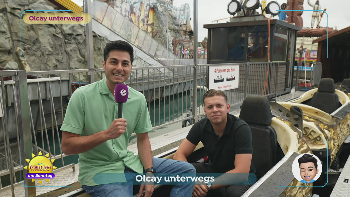 Olcay unterwegs: Auf der Wildwasserbahn