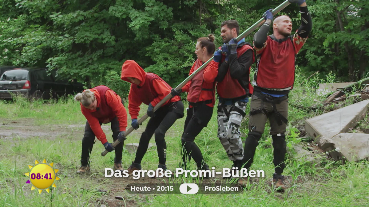 Büßen auf der Stange bei “Das große Promi-Büßen“