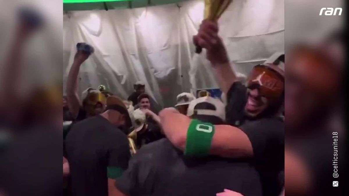NBA-Champion: Celtics feiern wilde Kabinenparty mit Skibrillen