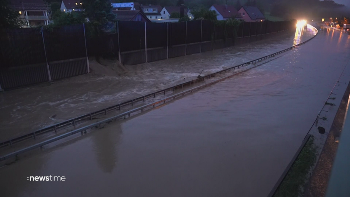 Wegen des Hochwassers in Süddeutschland: Verkehr deutschlandweit beeinträchtigt