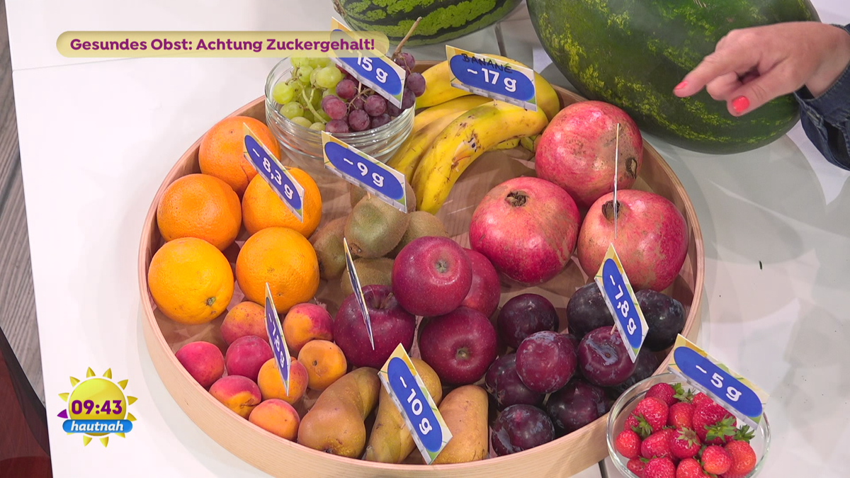 Zuckergehalt im Obst: Charlotte Karlinder klärt auf