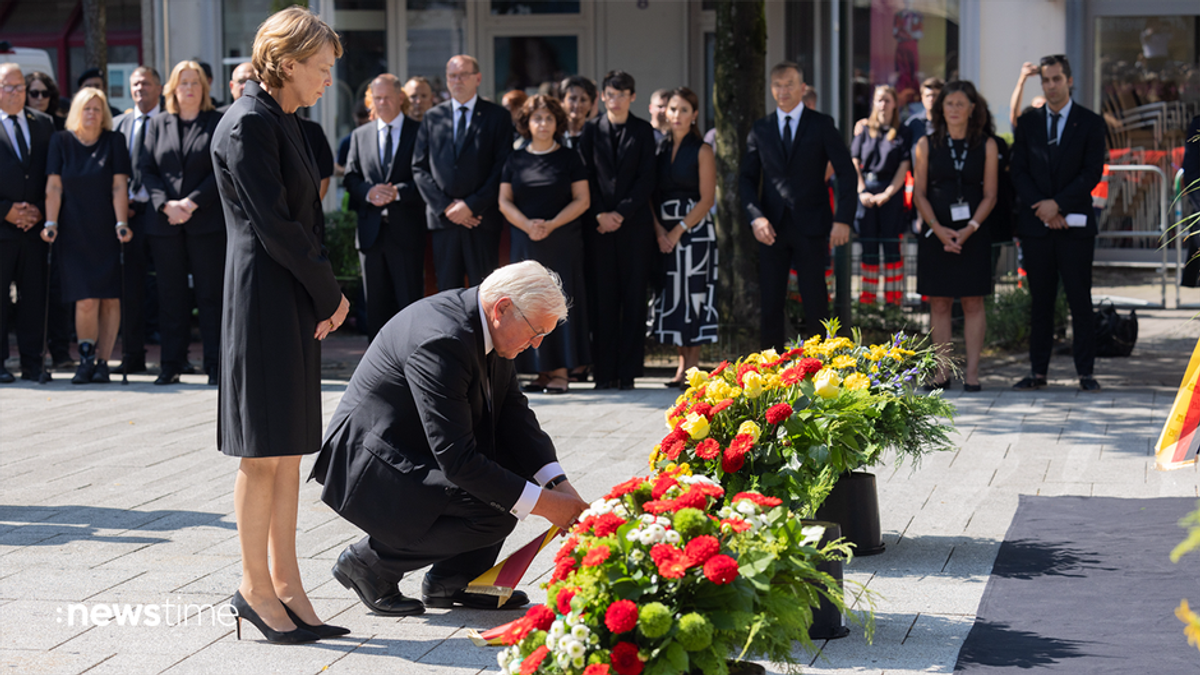 Gedenken an Solinger Opfer nach Bluttat: Scholz und Steinmeier bei Trauerfeier