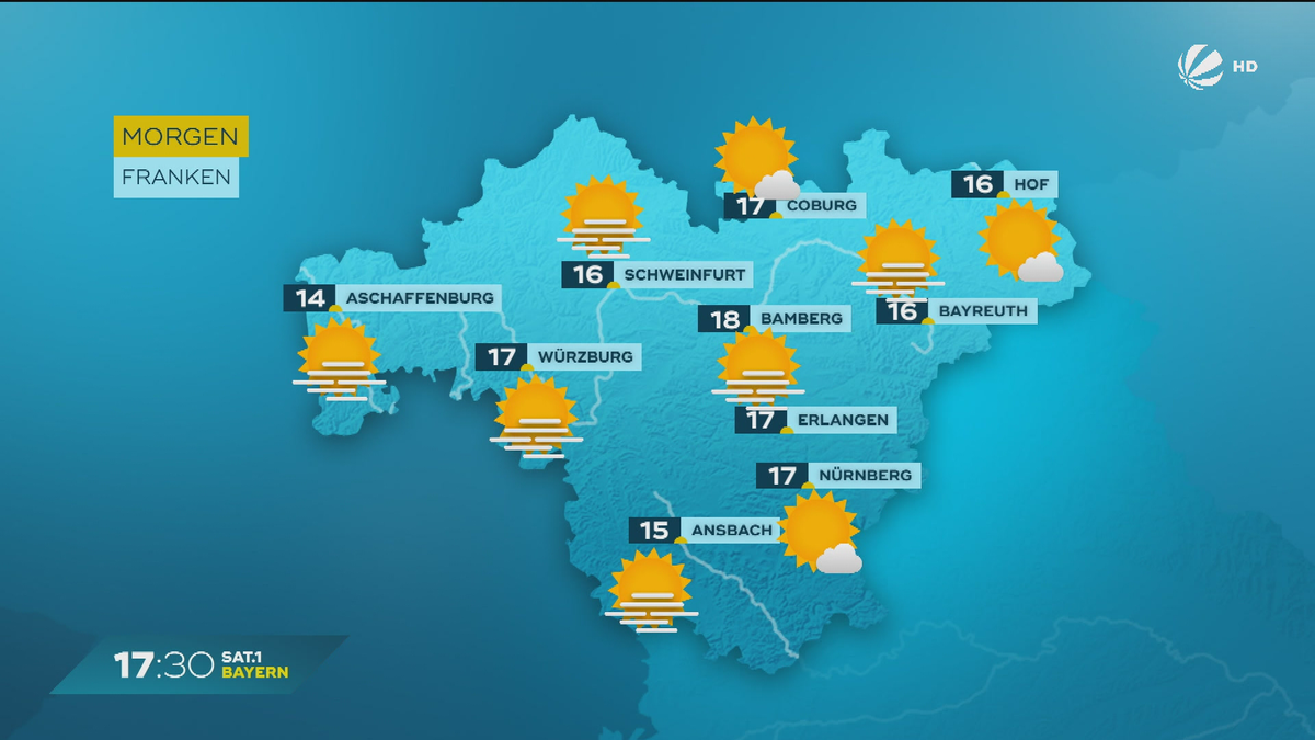 Das Bayern-Wetter vom 25.10.2024: Regnerisches Wochenende?