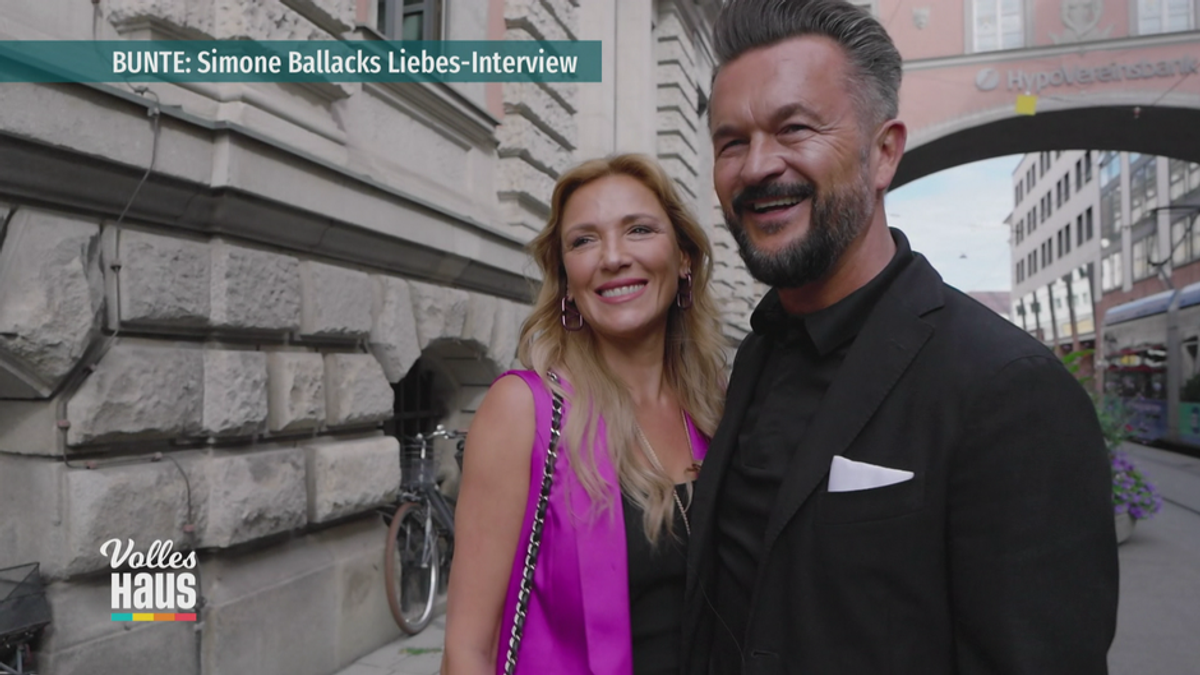 BUNTE - live: Simone Ballack im Liebes-Interview