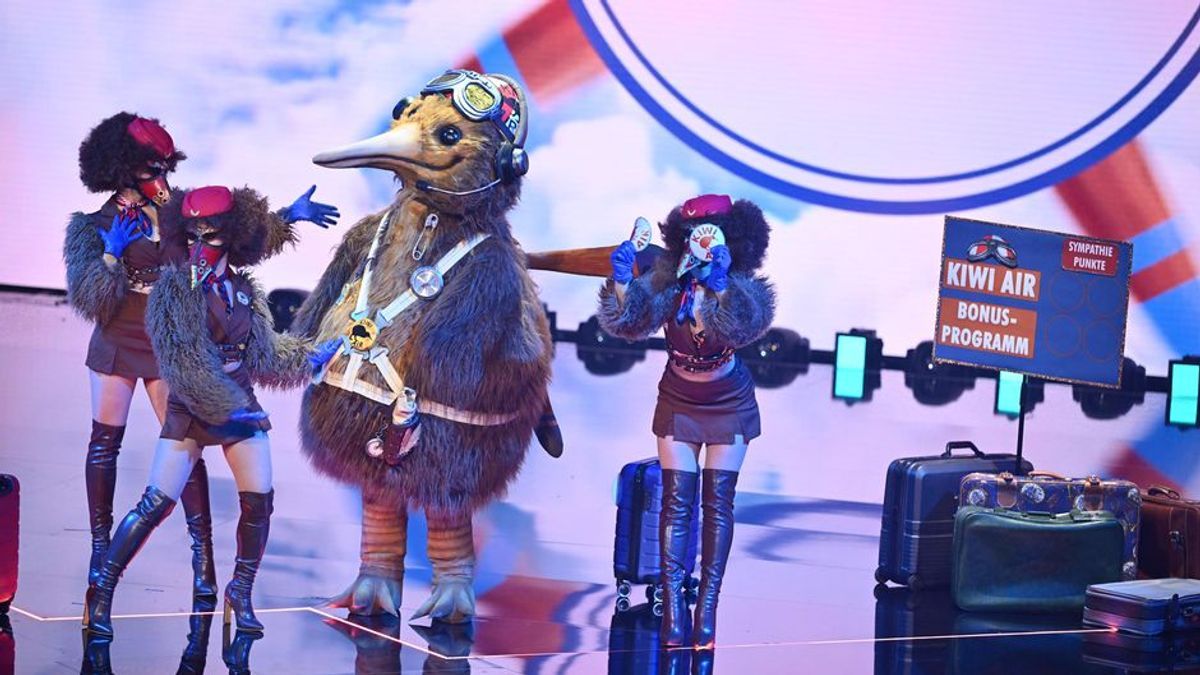 Der Kiwi rockt mit "Rebel Yell" von Billy Idol die "The Masked Singer"-Bühne