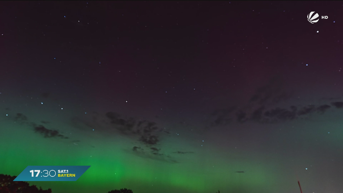 Polarlichter und ein Komet: Himmelsspektakel über Bayern