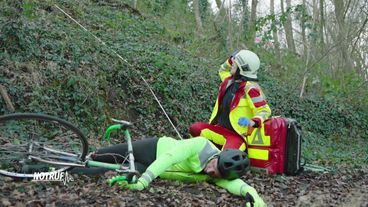 Spektakuläre Rettung nach Fahrradunfall