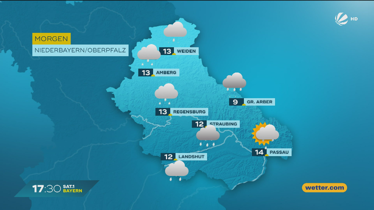 Das Bayern-Wetter vom 22.10.2025: Wolken und Regen