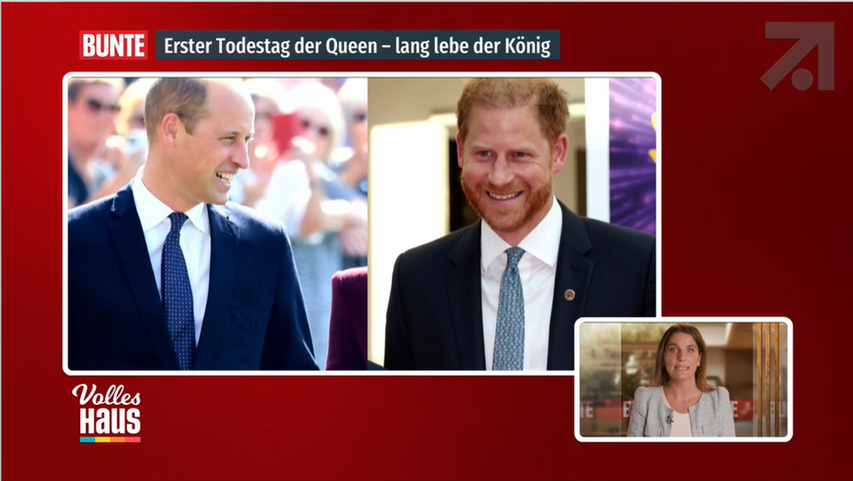 BUNTE - live: Erster Todestag der Queen - lang lebe der König