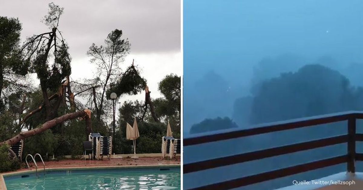 Tornado über Ibiza: 3 Verletzte und verwüstete Hotels