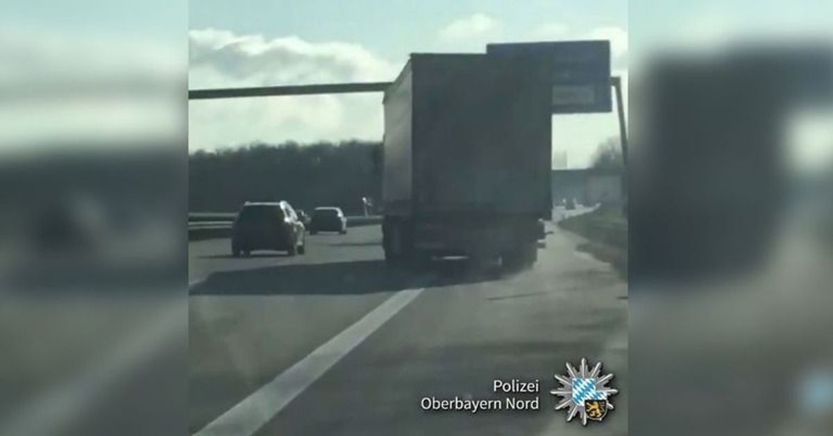 Mehr als 3 Promille: Video zeigt betrunkenen LKW-Fahrer auf der Autobahn