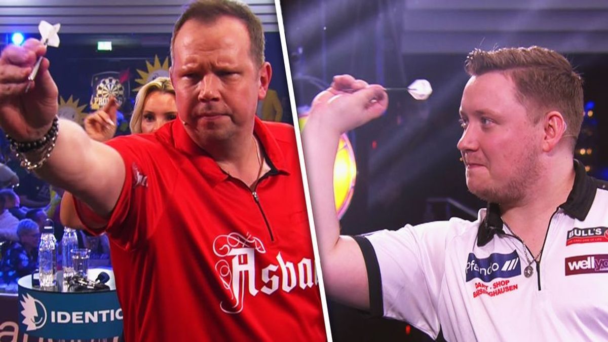 Gruppenphase: Peter Wright & Wolff-Christoph Fuss vs. Martin Schindler & Evelyn