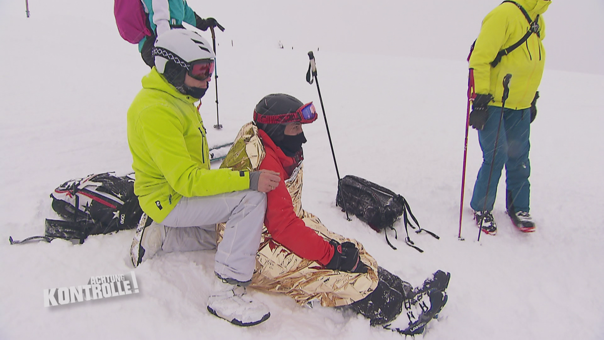 Erste Hilfe im Schnee - Pistenrettung Golm 