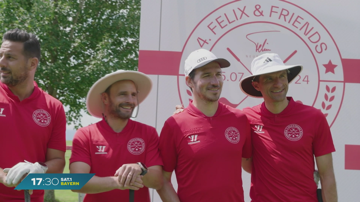 Golfen für einen guten Zweck: Müller und Neureuther auf dem Platz