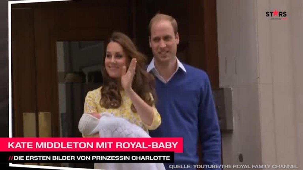 Kate Middleton mit ihrer Prinzessin Charlotte Elizabeth Diana