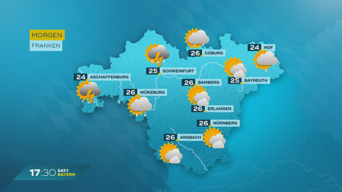 Das Bayern-Wetter vom 22.07.2024: Unwetter über Bayern