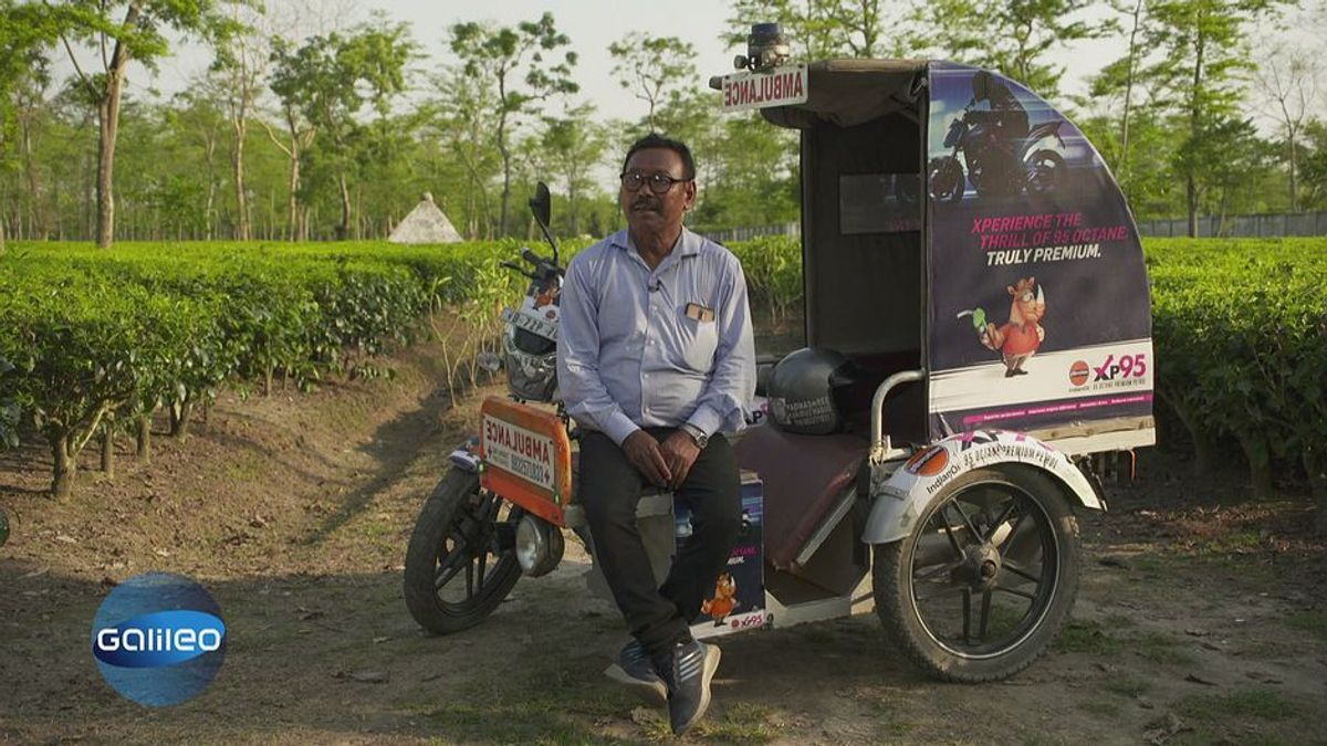 Lebensretter auf drei Rädern: Der Motorrad-Rettungswagen Darjeelings